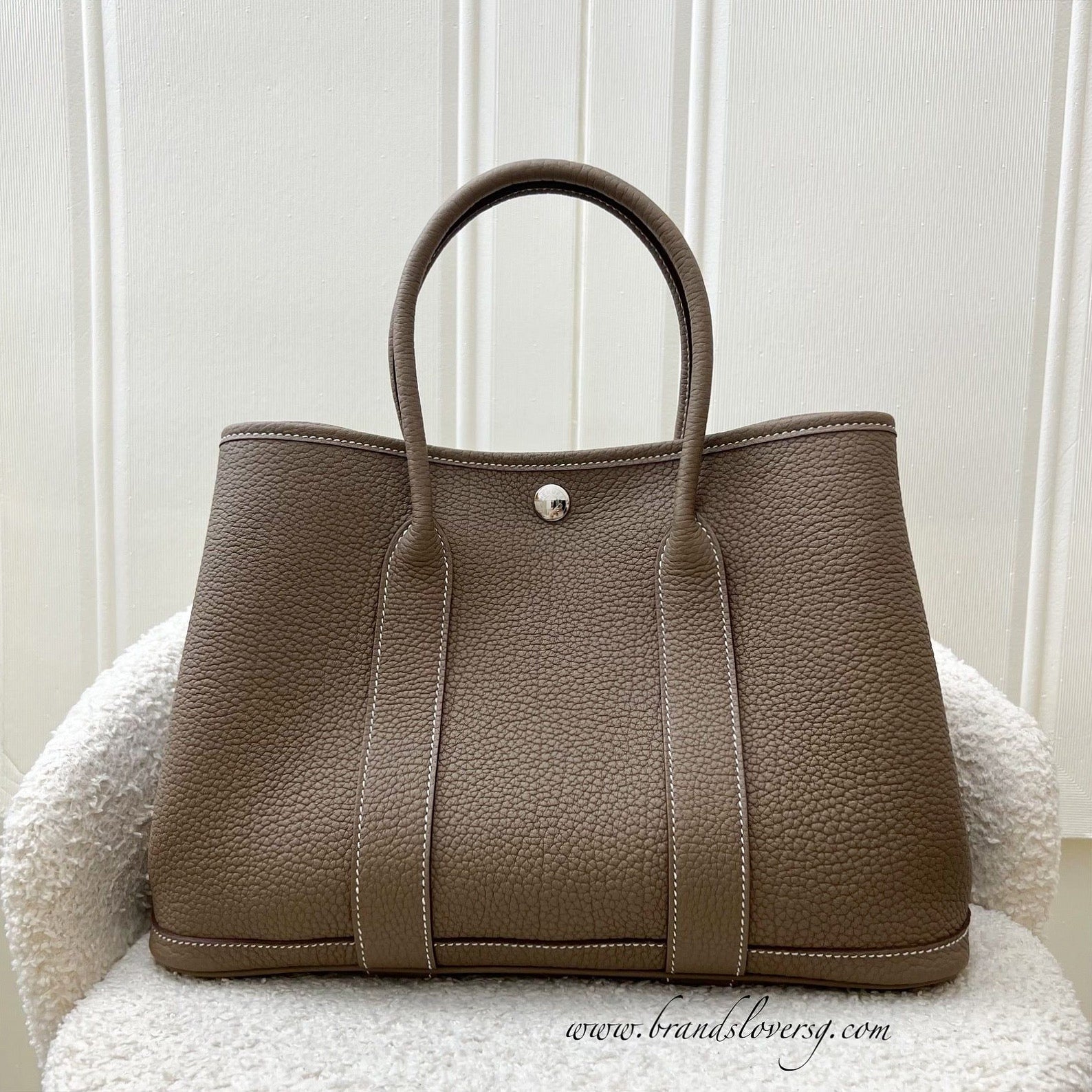 人気のエトゥープ 国内発送【Etoupe】HERMES Garden Party PM Hermes garden party 30 etoupe