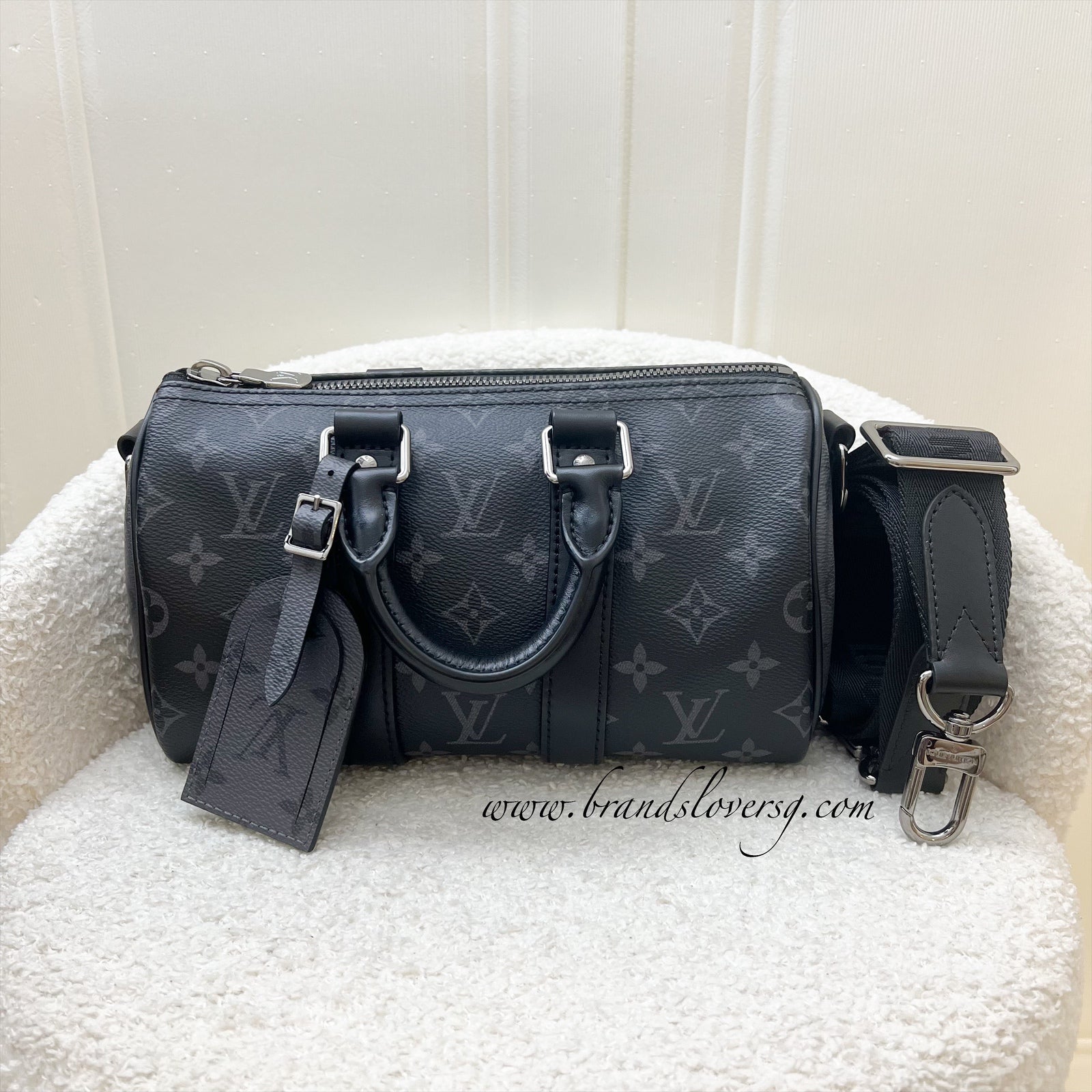 Louis Vuitton Reverse Monogram Eclipse Keepall Bandouliere 25