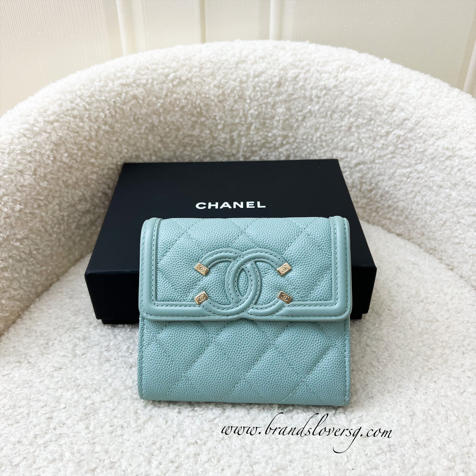 Tiffany blue 2025 chanel wallet