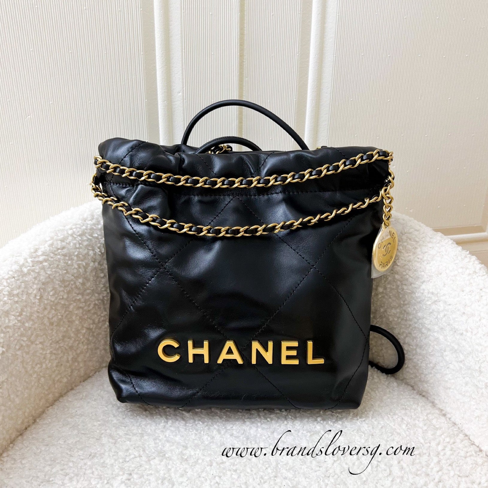 Chanel 2022 Small 22 Hobo - Grey Hobos, Handbags - CHA784183