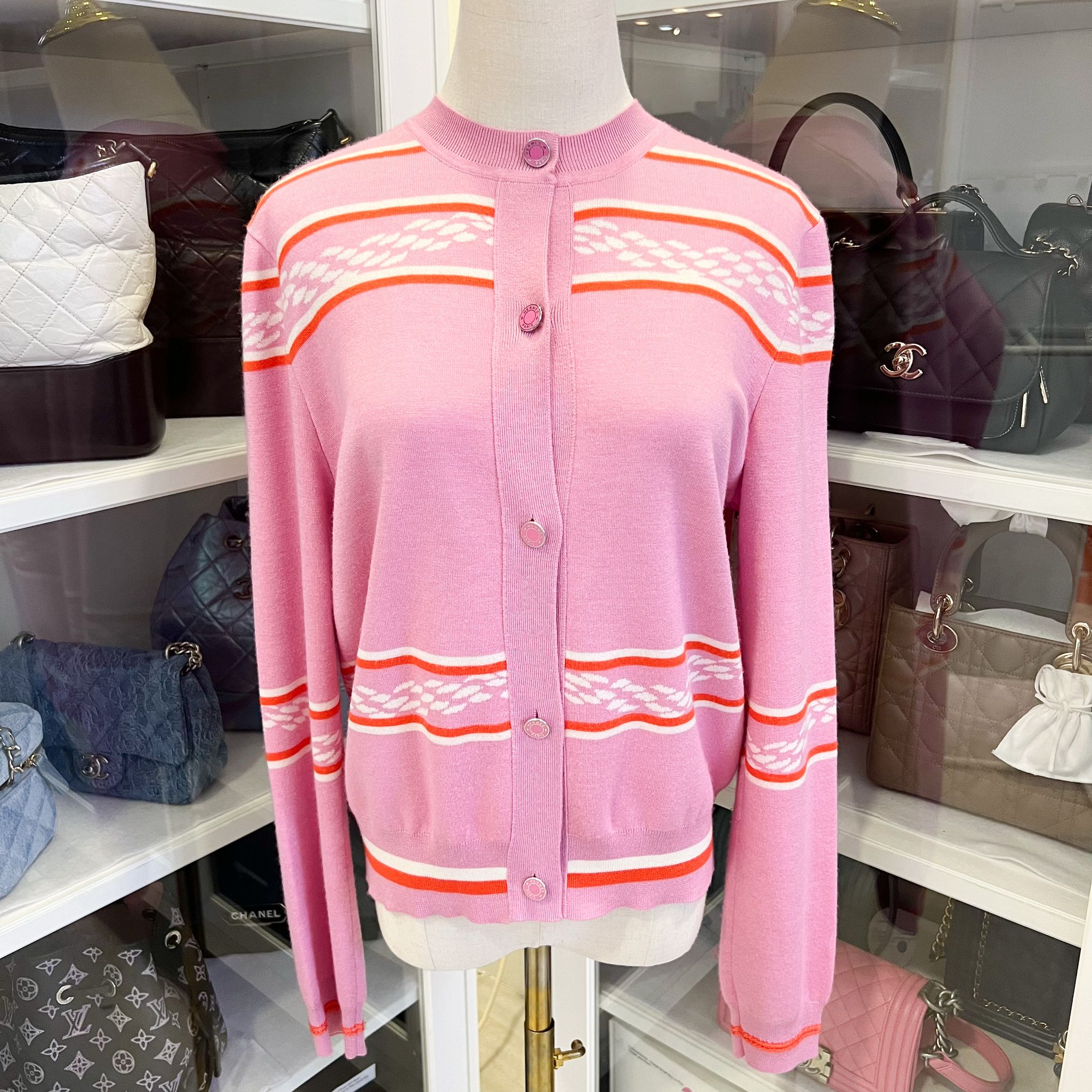 希少 HERMES silk100% cardigan by margiela HERMÈS by Martin Margiela Spring Summer 1999, vareuse silk