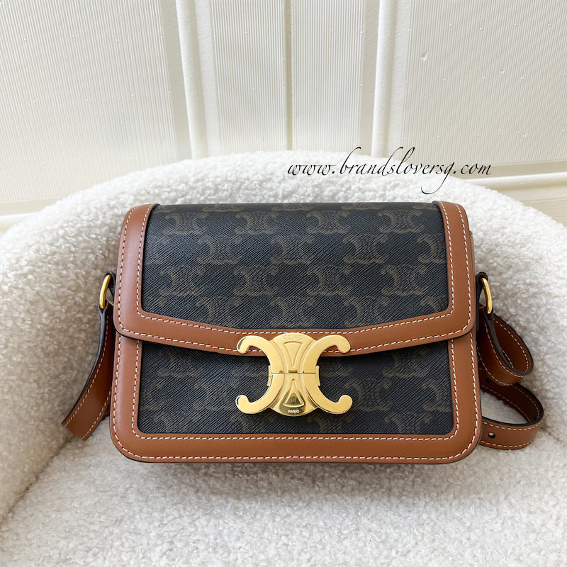 Flap Messenger in TRIOMPHE CANVAS AND CALFSKIN