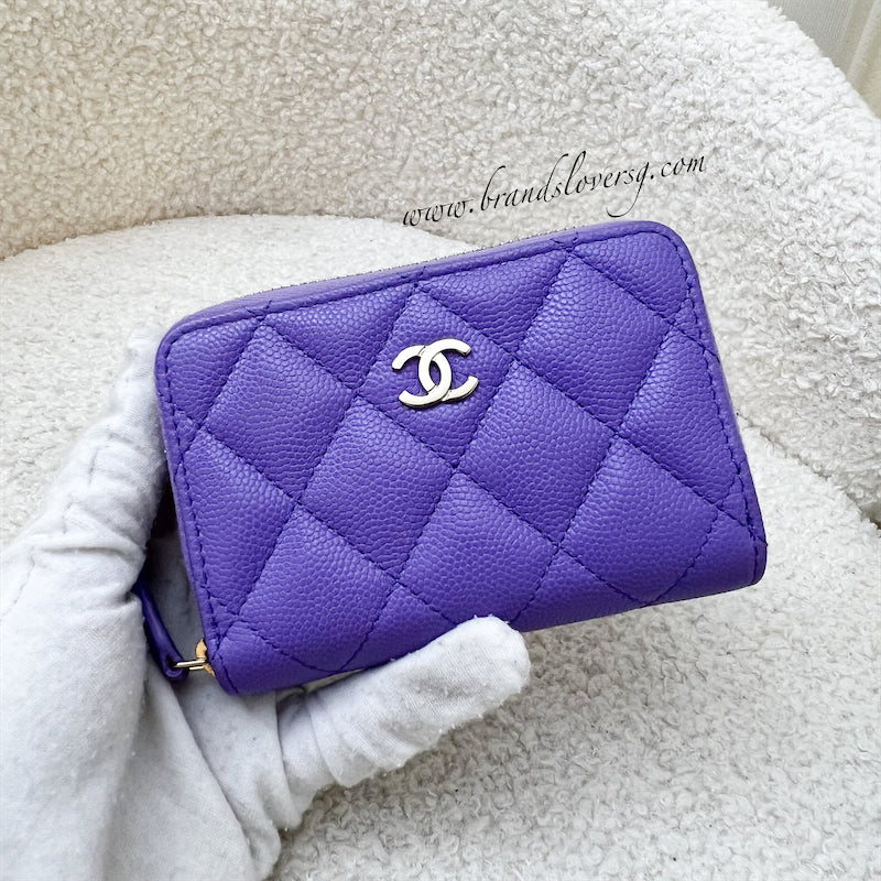 Chanel purple online caviar