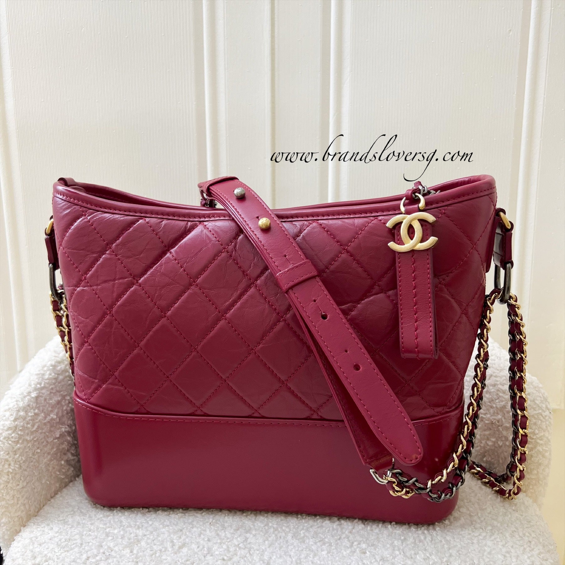 2019 Chanel Red Leather Gabrielle Bag