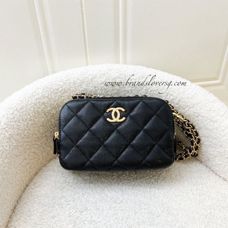 Chanel 23C Mini Camera Bag in Black Caviar and AGHW Brands Lover