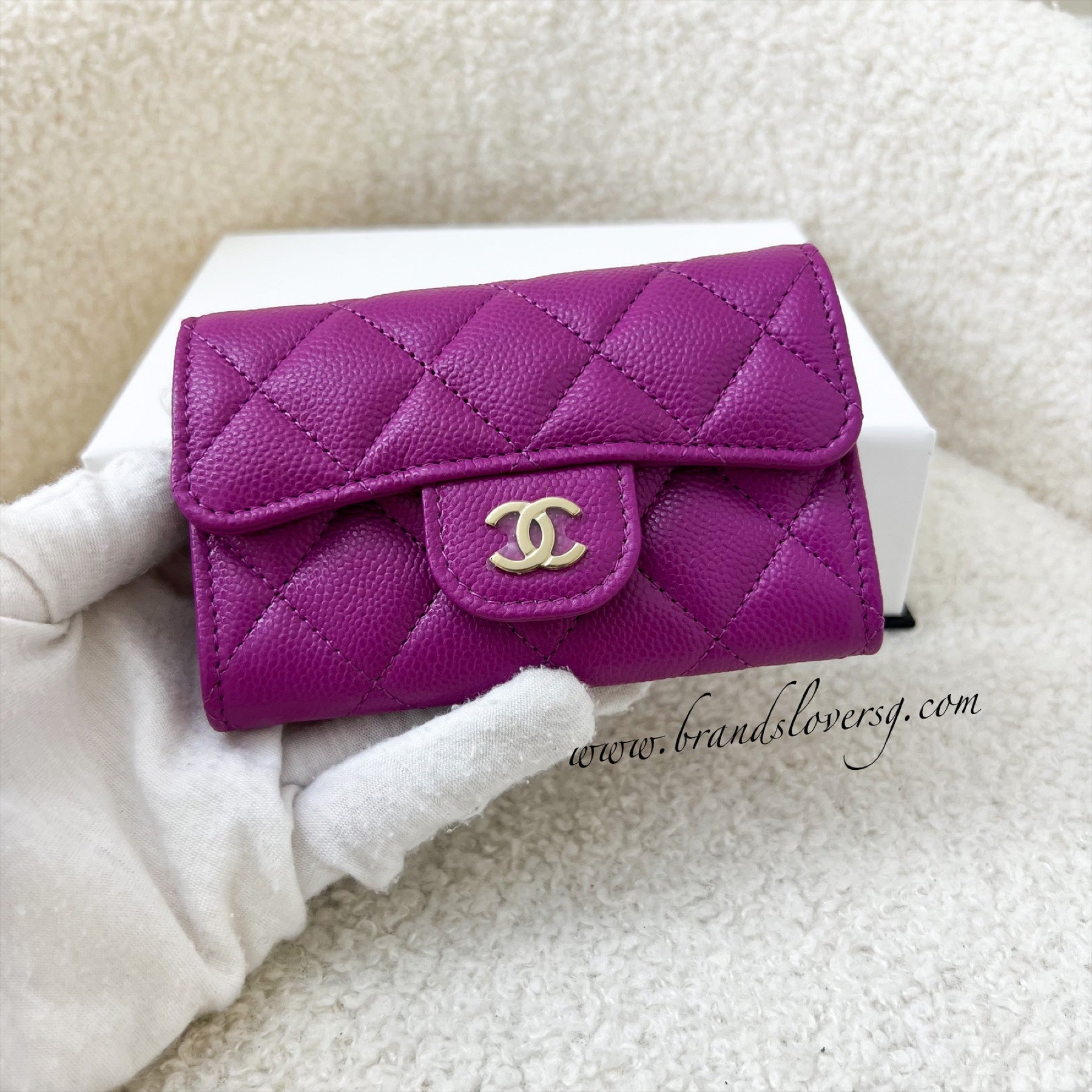 Chanel Bags Chanel Classic Card Holder Purple Chanel Classic Card