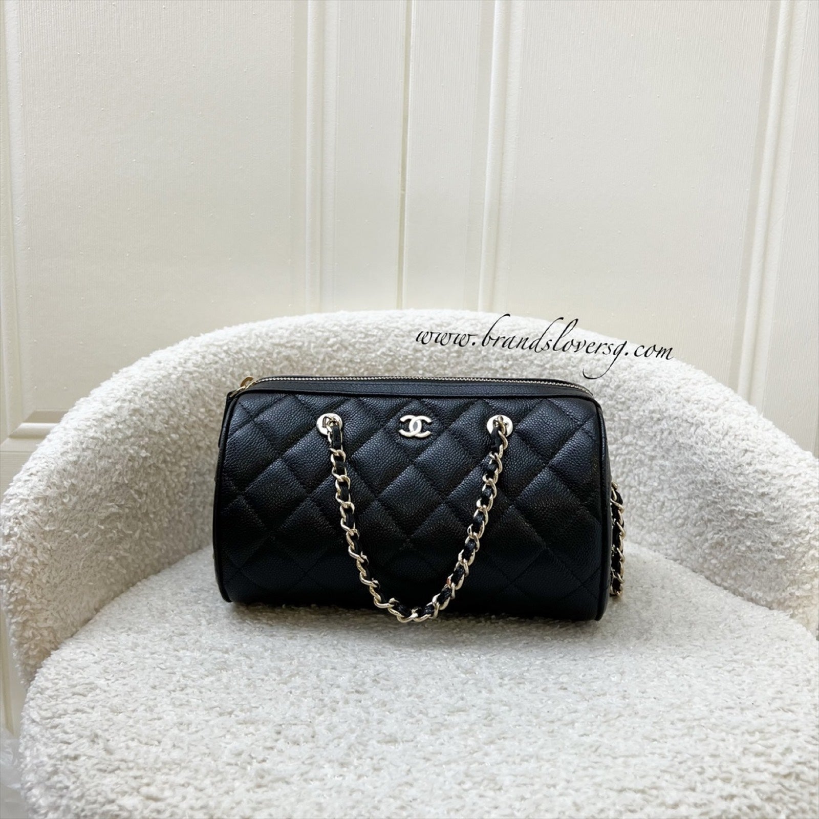 ショルダーバッグ・ポシェット × ヴィンテージ(中古) Chanel Caviar Bowling Bag Small org.jpg