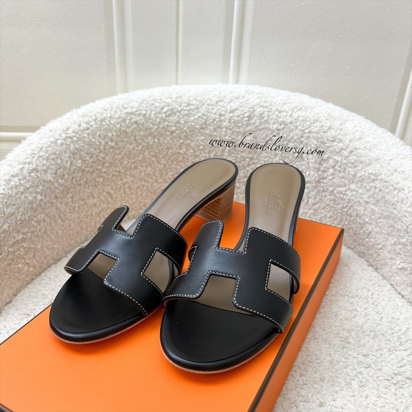 HERMESオアジスブラック 36 HERMES - 新品 HERMES エルメス Oasis オアジス Black ブラック