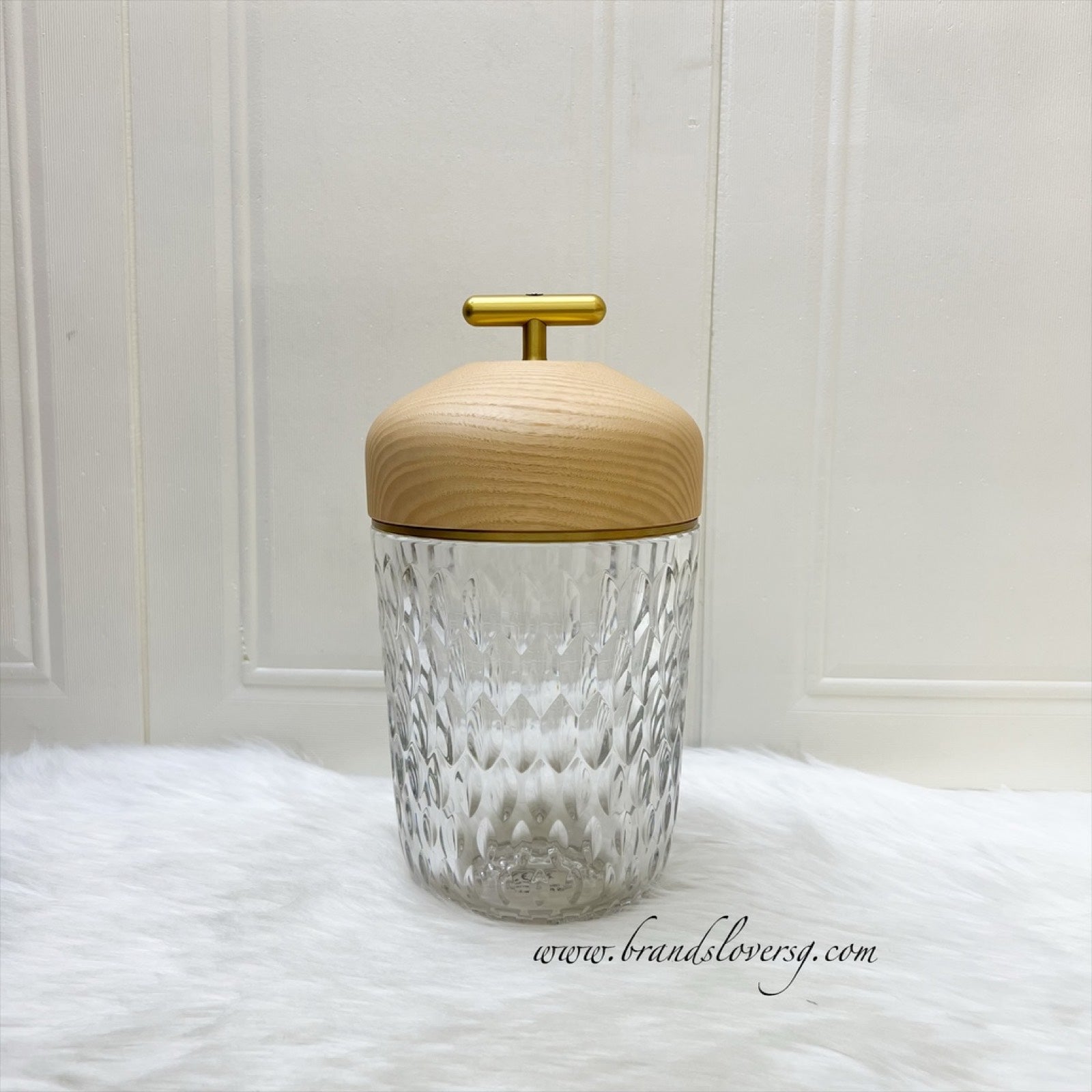 Saint Louis / Hermes Folia Portable Lamp in Clear Wood – Brands Lover