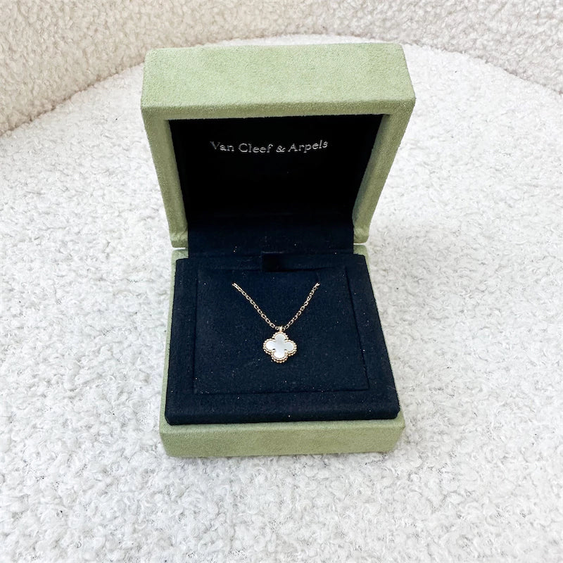 Van Cleef Arpels VCA Sweet Alhambra Pendant Necklace with Mother