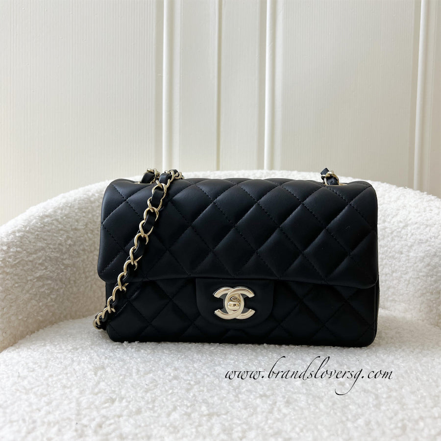 My Wife's New Chanel Mini Classic Rectangular Flap Bag Pink With LGHW