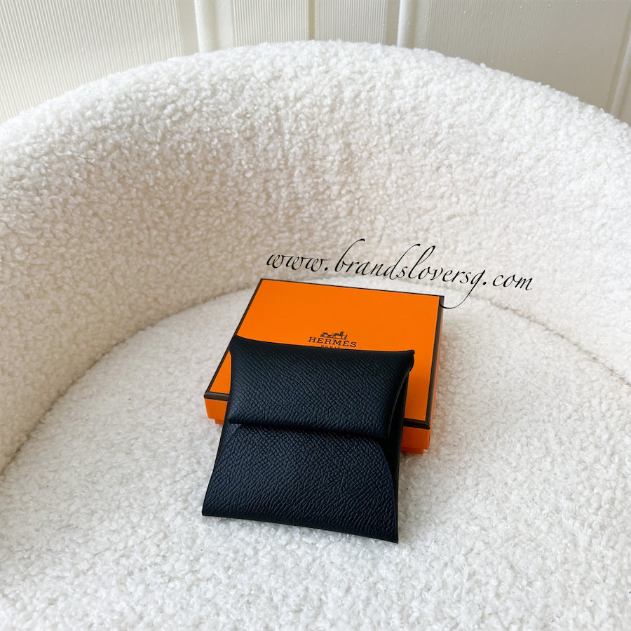 Hermes Bastia in Black Epsom Leather Brands Lover