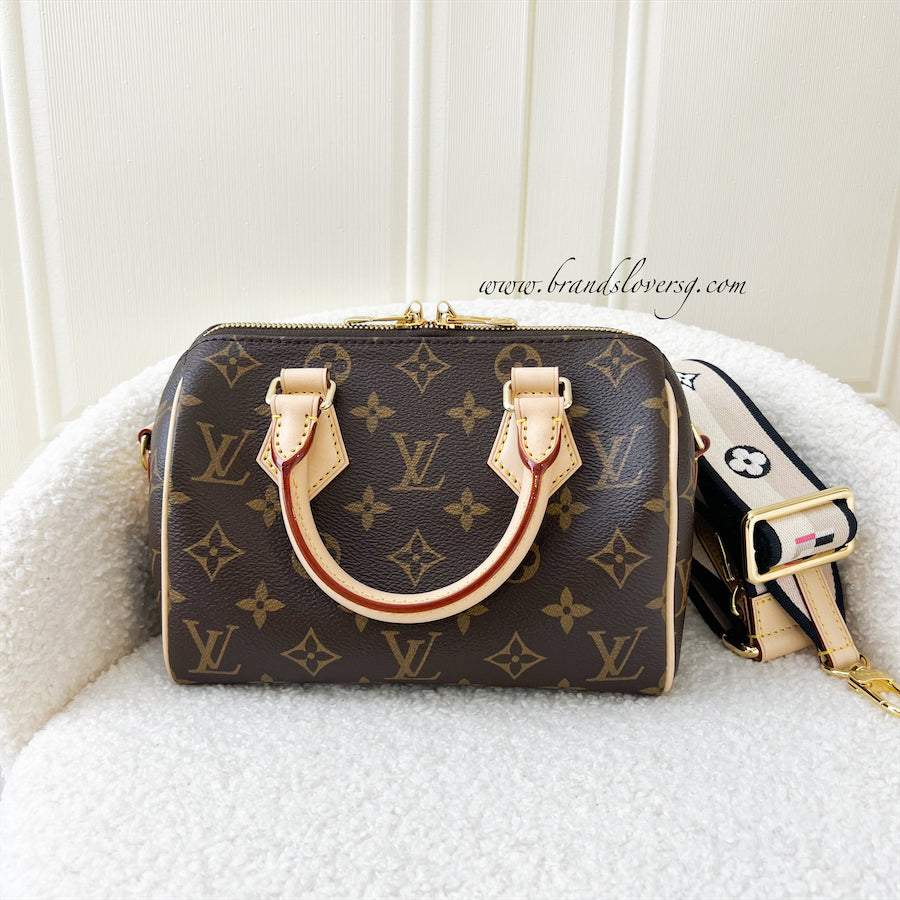 LV Speedy Bandouliere 20 in Monogram Canvas GHW (Without Patterned Str –  Brands Lover