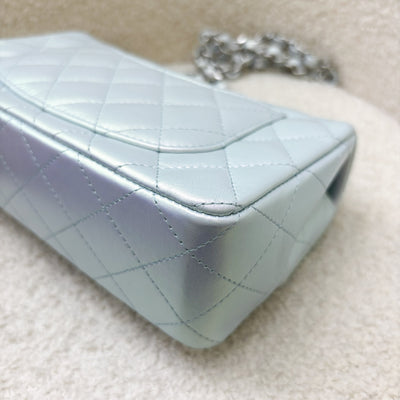 Chanel Mini Rectangle Flap in 21K Iridescent Blue Calfskin and SHW