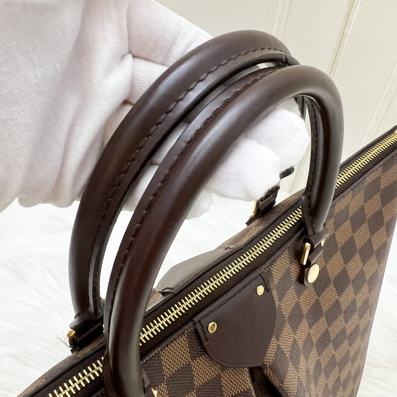 LV Siena GM Bag in Damier Ebene Canvas and GHW