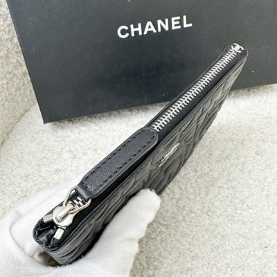 Chanel Mini O-Case in Black Camelia Calfskin and SHW