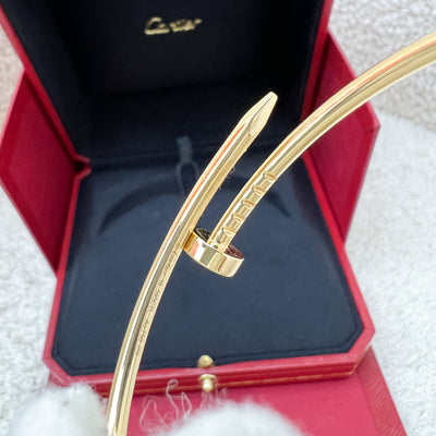 [May 2025] Cartier Juste Un Clou JUC Bracelet in 18K Yellow Gold Size 16