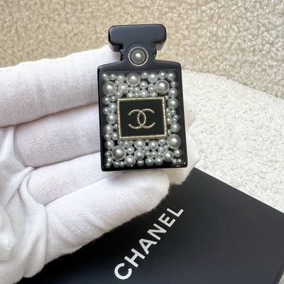 Chanel 18B Black Resin Perfume Bottle Pin