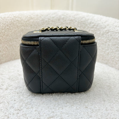 Chanel Mini Vanity in Black Caviar and LGHW