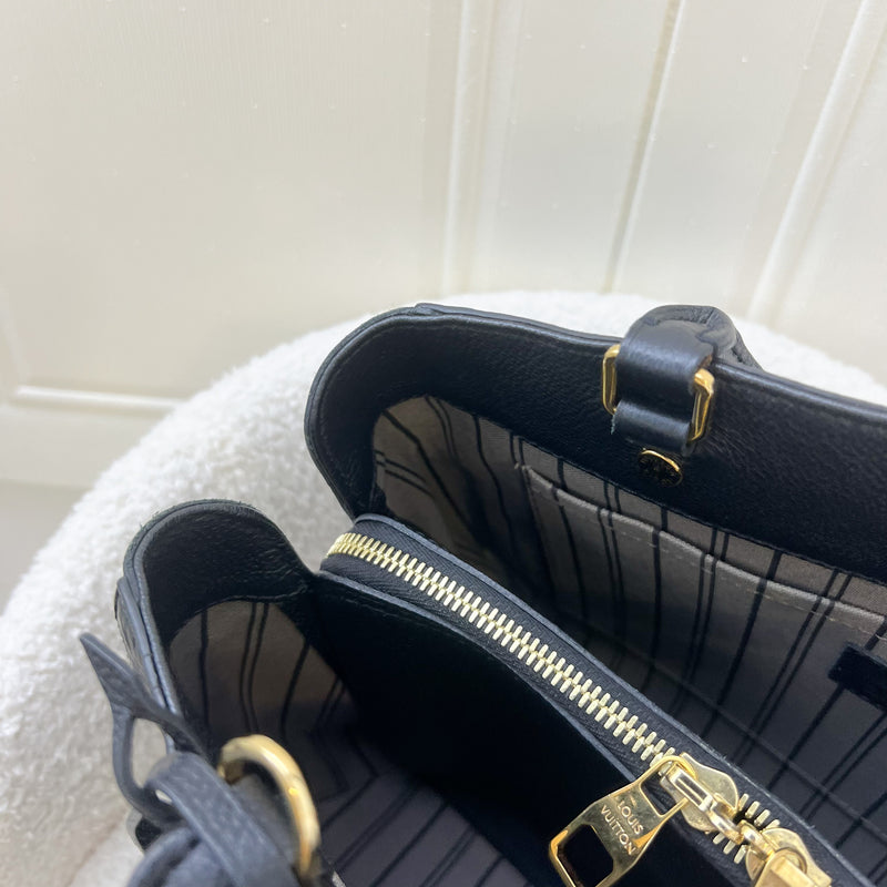 LV Montaigne MM in Black Empreinte Leather and GHW