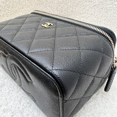 Chanel Classic Small Vanity in Black Caviar and LGHW