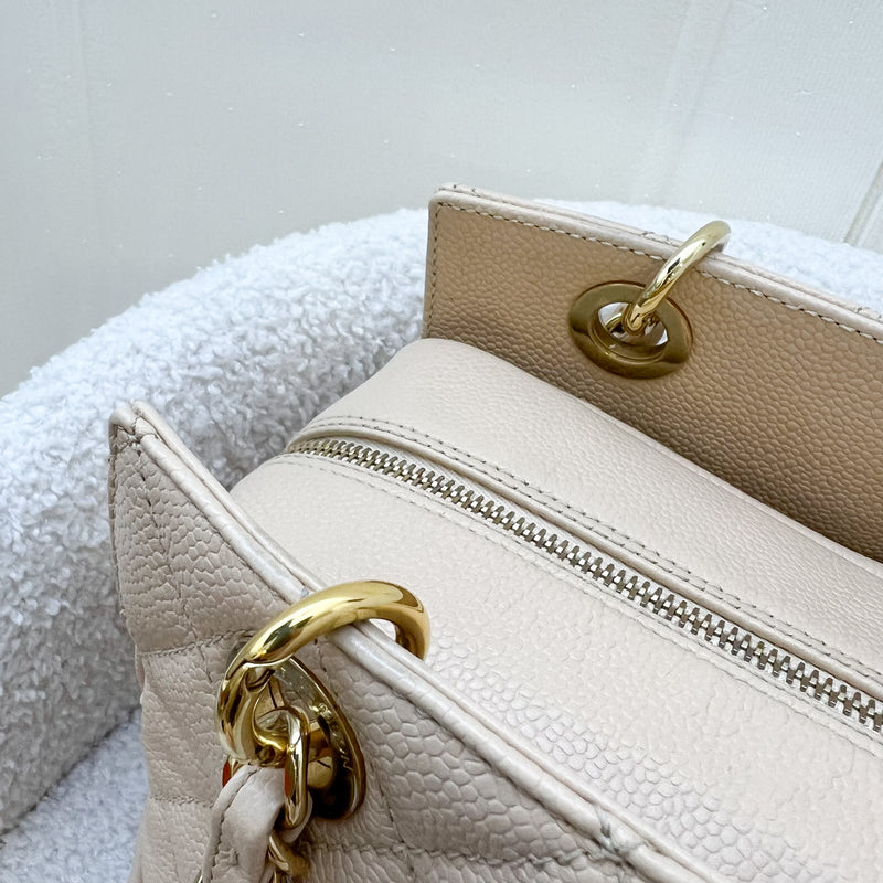 Chanel Petite Timeless Tote PTT in Beige Caviar and GHW