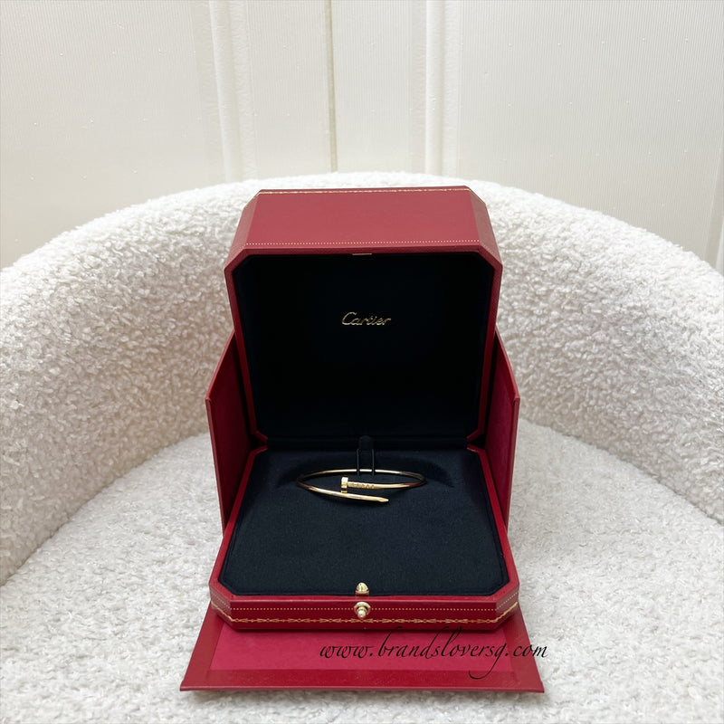 [May 2025] Cartier Juste Un Clou JUC Bracelet in 18K Yellow Gold Size 16