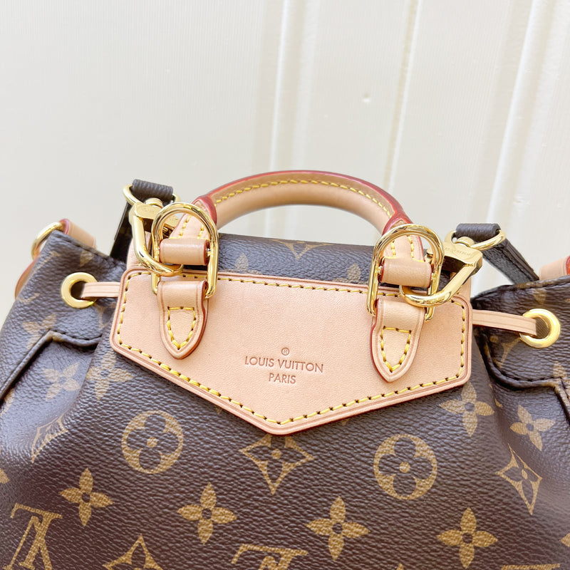 LV Excursion PM Backpack Bag in Monogram Canvas and GHW