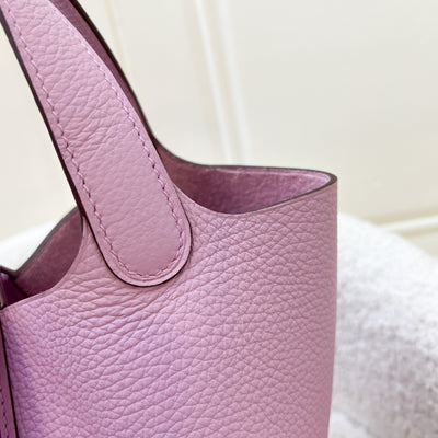 Hermes Picotin 18 in Mauve Sylvestre Clemence Leather and PHW