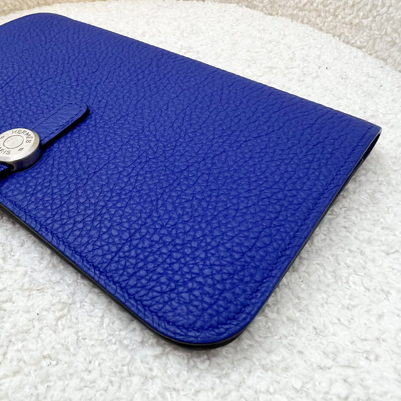 Hermes Dogon Duo Wallet in Blue Electric Togo and PHW