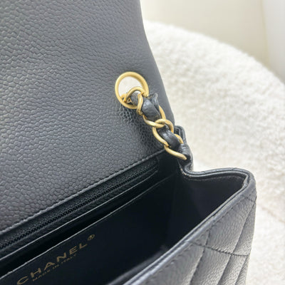 Chanel 16C Classic Square Mini Flap in Black Caviar and GHW