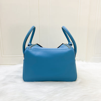 Hermes Lindy 26 in Sky Blue (Likely Bleu Du Nord) Evercolor Leather and PHW