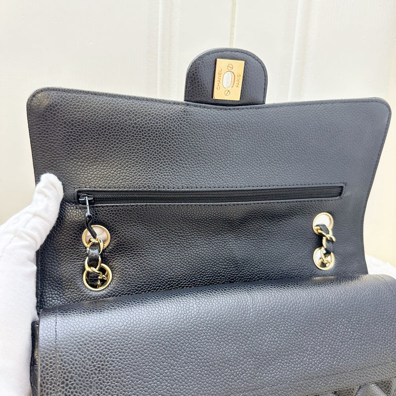 Chanel Medium Classic Flap CF in Black Caviar and GHW