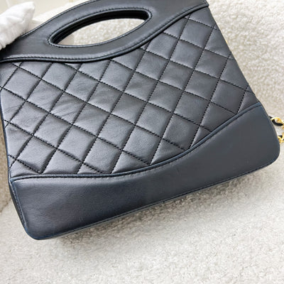 Chanel Vintage 31 Bag in Black Lambskin and 24K GHW