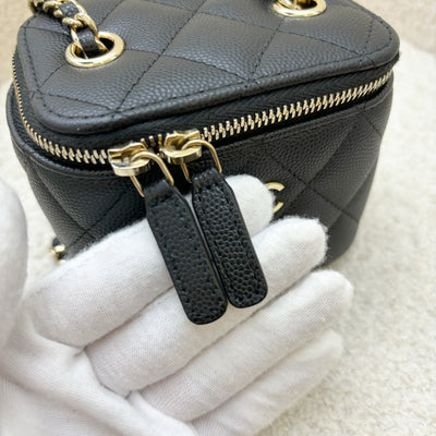 Chanel Mini Vanity in Black Caviar and LGHW