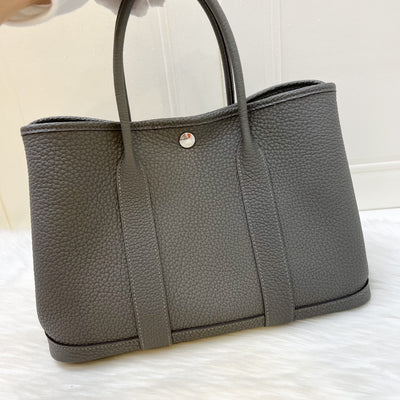 Hermes Garden Party 30 in Gris Meyer Negonda Leather and PHW