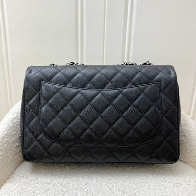 Chanel Jumbo Classic Flap SF in Black Caviar and SHW