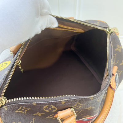 LV World Tour Speedy Bandouliere 30 in Monogram Canvas and GHW