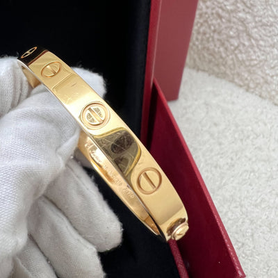 Cartier Love Bracelet in 18K Rose Gold Size 16