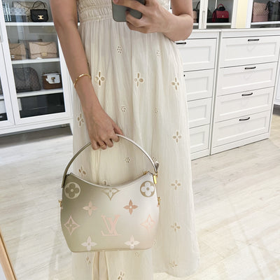 Louis Vuitton LV Marshmallow Bag in Cream Ombre Coated Canvas and GHW