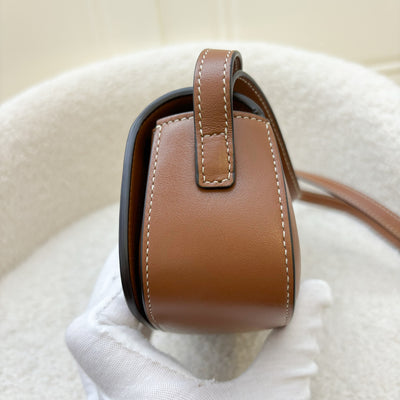 Celine Tabou Clutch on Strap in Tan Calfskin and GHW