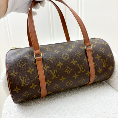 LV Vintage Papillon 30 Top Handle Bag in Monogram Canvas and GHW