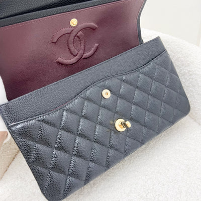 Chanel Medium Classic Flap CF in Black Caviar and GHW