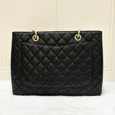 Chanel Grand Shopping Tote GST in Black Caviar GHW