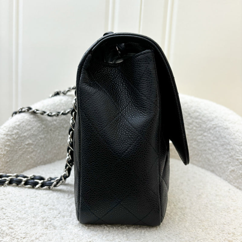 Chanel Jumbo Classic Flap SF in Black Caviar and SHW