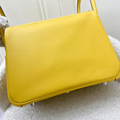 Hermes Lindy 26 in Sun Yellow Evercolor Leather and PHW