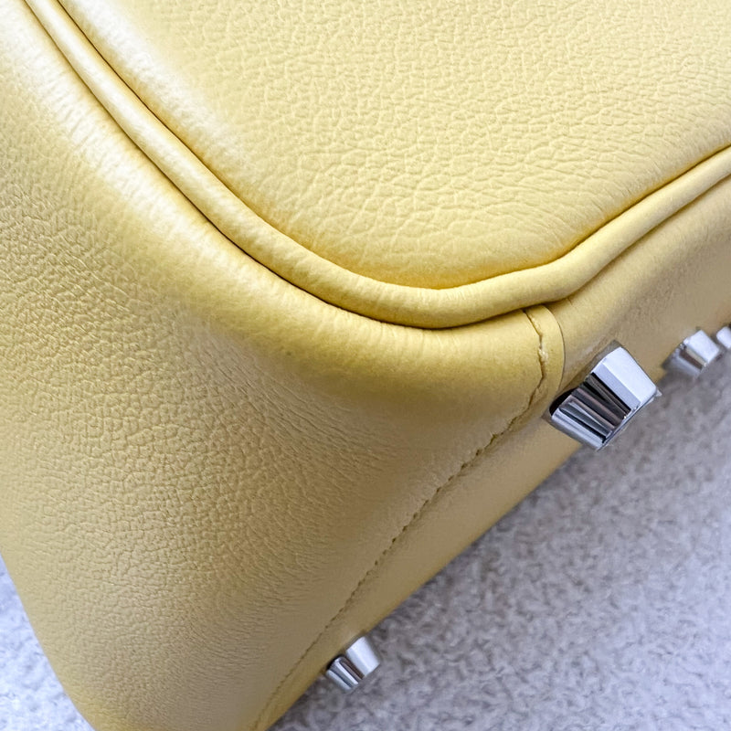 Hermes Lindy 26 in Sun Yellow Evercolor Leather and PHW