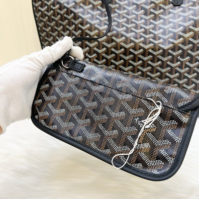 Goyard Anjou PM Tote Bag in Black Signature Canvas