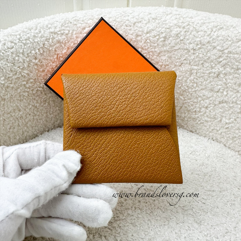 Hermes Bastia in Caramel / Mauve Sylvestre Mysore Leather