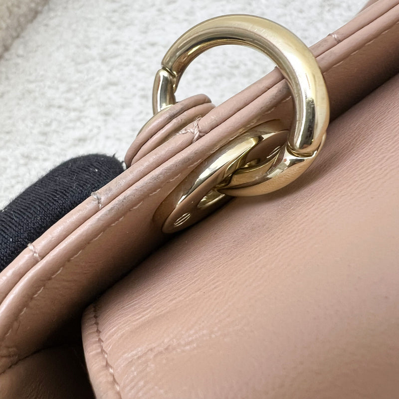 Dior Micro Lady D-Joy Bag in Rose des Vents Cannage Lambskin and LGHW (Model: S0910ONGE, Colour: M49P)
